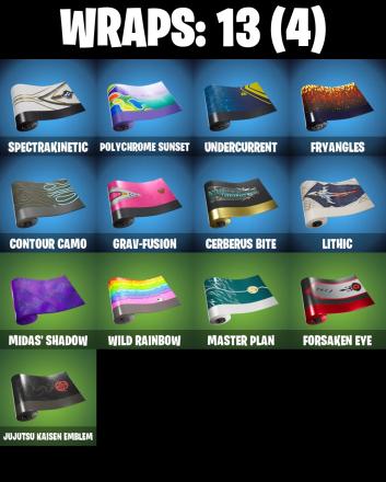 (PC/PSN/XBOX) 1 SKINS π Galaxy π Galactic Disc π Spectra Protector π Bobo π Stealing Wheel π Electric Shredder π Beachcomber π Fishstick Janky π 300 VB π β image 8