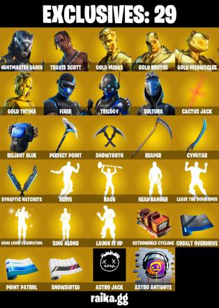 EMAIL CHANGEABLE (PC/XBOX) 450 VB) 132 SKINS ❤️ Huntmaster Saber ❤️ Travis Scott ❤️ Gold Midas ❤️ Gold Brutus ❤️ Gold Meowscles ❤️ Gold TNTina ❤️ Fixer ❤️ Trilogy — image 1