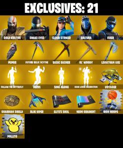 (PC/PSN/XBOX) 186 SKINS 💫 Gold Kratos ⚡️ Snake Eyes 💍 Cloud Striker ⚡️ Sultura 💍 Fixer ⚡️ Optimus Prime 💍 Red Knight ⚡️ Twyn | 1550 V-Buck | PARENTAL CONTROLS — Fortnite account listing