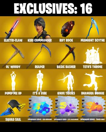 (PC/PSN/XBOX) 188 SKINS π° Keri Commander π° Valeria π° The Origin π° Malik π° Midas Rex π° Red Knight π° Joey π° Era π° Joltara π° Son Goku π° The Ageless π° 300 V-Bucks PARENTAL CONTROL β image 1