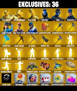 (PC/PSN/XBOX) 200 SKINS 💫 Gold Brutus ⚡️ Gold Meowscles 💍 Gold Midas ⚡️ Sultura 💍 Fixer ⚡️ Cloud Striker 💍 Point Patroller | 650 V-Buck | PARENTAL CONTROLS — Fortnite account listing
