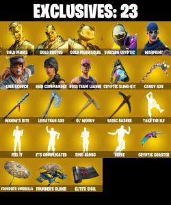 (PC) OG STW 🔥 294 SKINS 🔥 Gold Midas 🔥 Gold Brutus 🔥 Gold Meowscles 🔥 Subzero Cryptic 🔥 Lina Scorch 🔥 Keri Commander 🔥 Rox 🔥 200 V-Bucks🔥 PARENTAL CONTROLS — Fortnite account listing