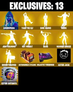 (PC/PSN/XBOX) 190 SKINS 🎰 Andromeda 🎰 Valeria 🎰 Midas 🎰 Sorana 🎰 The Cube Queen 🎰 Blackheart 🎰 Raz 🎰 Joey 🎰 Era 🎰 Luxe 🎰 Menace 🎰 Catalyst 🎰 Predator 🎰 0 V-Bucks PARENTAL CONTROL — Fortnite account listing