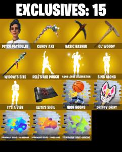 (PC/PSN/XBOX) 201 SKINS ๐ซ Pitch Patroller โก๏ธ Raz ๐ Twyn โก๏ธ Malik ๐ Predator โก๏ธ Snap ๐ The Origin โก๏ธ Paradigm (Reality-659) | 700 V-Buck | PARENTAL CONTROLS โ Fortnite account listing