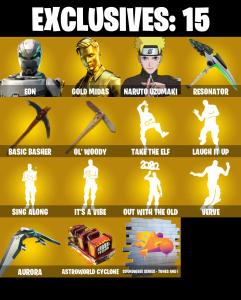 (PC/PSN/XBOX) 203 SKINS 💫 Eon ⚡️ Gold Midas 💍 Naruto Uzumaki ⚡️ Omegarok 💍 Kado Thorne ⚡️ Lynx 💍 Rox ⚡️ Fade 💍 Valeria ⚡️ Malik | 2750 V-Buck | PARENTAL CONTROLS — Fortnite account listing