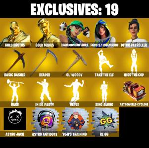 (PC/PSN/XBOX) 210 SKINS 💫 Renegade Raider ⚡️ Gold Brutus 💍 Gold Midas ⚡️ Championship Aura 💍 FNCS 3:1 Champion ⚡️ Pitch Patroller | 0 V-Buck | PARENTAL CONTROLS — Fortnite account listing