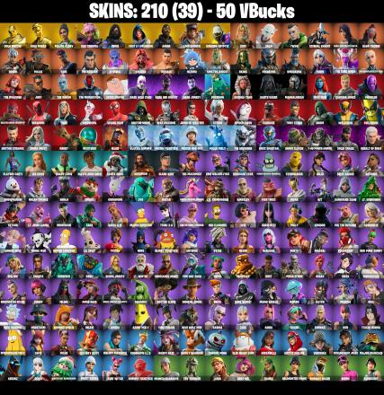 (PC/PSN/XBOX) 210 SKINS 💫 Gold Brutus ⚡️ Gold Midas 💍 Major Glory ⚡️ Vivi Chroma 💍 Renee ⚡️ FNCS 3:1 Champion 💍 Andre ⚡️ Lina Scorch | 50 V-Buck | PARENTAL CONTROLS — image 2