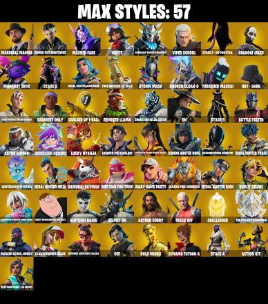 (PC/PSN/XBOX) 207 SKINS π« Renegade Raider β‘οΈ Gold Midas π Joey β‘οΈ Galaxy Scout π Wild Card β‘οΈ The Ageless π Kymera β‘οΈ Zenith | 100 V-Buck | PARENTAL CONTROLS β image 3