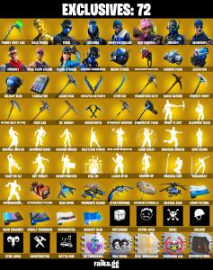 💥 EXCLUSIVE OFFER 💥(PC/PSN/XBOX) 183 SKINS 💫 Renegade Raider ⚡️ Gold Midas 💍 Fixer ⚡️ Sultura 💍 Point Patroller ⚡️ Vivi Chroma 💍 Trilogy ⚡️ Prodigy | --1350 V-Buck | PARENTAL CONTROLS — Fortnite account listing