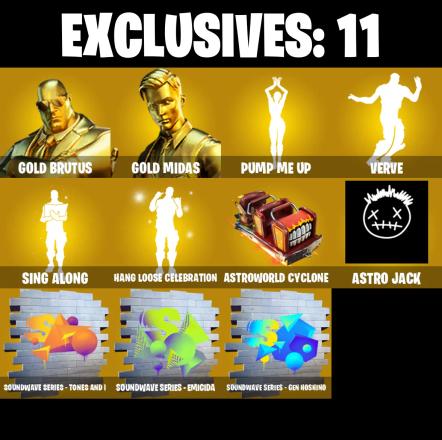 (PC/PSN/XBOX) 218 SKINS π« Aerial Assault Trooper β‘οΈ Gold Brutus π Gold Midas β‘οΈ Zeus π Snap β‘οΈ Twyn π Eternal Knight | 100 V-Buck | PARENTAL CONTROLS β image 1