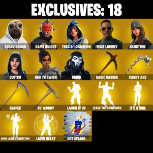 (PC/PSN/XBOX) 220 SKINS 💫 Renegade Raider ⚡️ Aerial Assault Trooper 💍 Shady Doggo ⚡️ Game Knight 💍 FNCS 3:1 Champion ⚡️ Mike Lowrey | 0 V-Buck | PARENTAL CONTROLS — Fortnite account listing