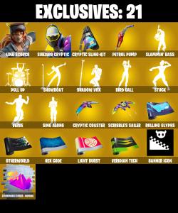 (PC/PSN/XBOX) 218 SKINS 💫 Lina Scorch ⚡️ Subzero Cryptic 💍 Optimus Prime ⚡️ Zeus 💍 Snap ⚡️ Twyn 💍 Kado Thorne ⚡️ Son Goku 💍 Ronin | 100 V-Buck | PARENTAL CONTROLS — Fortnite account listing