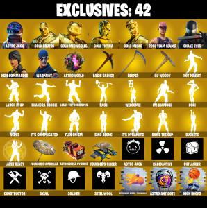 (PC/PSN/XBOX) 211 SKINS 💫 Astro Jack ⚡️ Gold Brutus 💍 Gold Meowscles ⚡️ Gold TNTina 💍 Gold Midas ⚡️ Snake Eyes | 1850 V-Buck | PARENTAL CONTROLS — Fortnite account listing