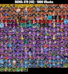 (PC/PSN) OG STW π₯ 279 SKINS π₯ THE REAPER π₯ ELITE AGENT π₯ TRAVIS SCOTT π₯ ASTRO JACK π₯ GOLD TNTINA π₯ GOLD MEOWSCLES π₯ GOLD BRUTUS π₯ 1800 VB | PARENTAL CONTROLS β Fortnite account listing