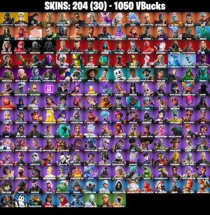 (PC/PSN/XBOX) 204 SKINS π° Master Chief (Matte Black) π° Naruto Uzumaki π° Era π° Zeus π° Spectra Knight π° Joey π° Mizuki π° 1050 V-Bucks PARENTAL CONTROL β image 2