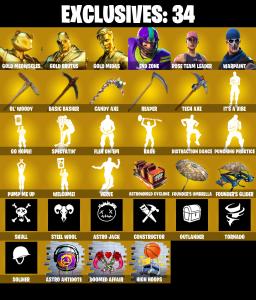(PC/PSN/XBOX) 225 SKINS π« Gold Meowscles β‘οΈ Gold Brutus π Gold Midas β‘οΈ End Zone π Torin β‘οΈ Predator π Gear Specialist Maya | 1300 V-Buck | PARENTAL CONTROLS β Fortnite account listing