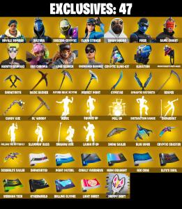(PC/PSN/XBOX) 229 SKINS 💫 Master Chief ⚡️ Royale Bomber 💍 Sultura ⚡️ Subzero Cryptic 💍 Cloud Striker ⚡️ Shady Doggo 💍 Fixer | 200 V-Buck | PARENTAL CONTROLS — Fortnite account listing