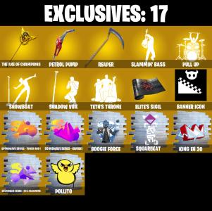 (PC/PSN/XBOX) 221 SKINS ๐ซ Optimus Prime โก๏ธ Zeus ๐ Snap โก๏ธ Twyn ๐ Ronin โก๏ธ Malik ๐ Joltara โก๏ธ Era ๐ The Ageless โก๏ธ Kymera ๐ Valeria | 0 V-Buck | PARENTAL CONTROLS โ Fortnite account listing