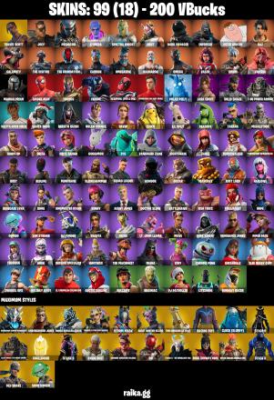 💥 EXCLUSIVE OFFER 💥(PC/PSN/XBOX) 99 SKINS 💫 Travis Scott ⚡️ Joey 💍 Predator ⚡️ Kymera 💍 Spectra Knight ⚡️ Drift 💍 Dark Voyager ⚡️ Enforcer 💍 Peter Griffin / | 200 V-Buck | PARENTAL CONTROLS — image 2