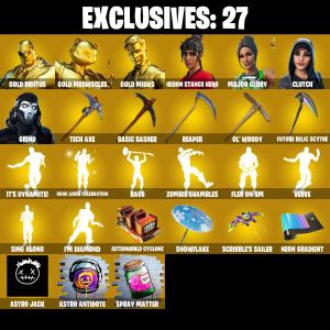 β¨ EXCLUSIVE OFFERβ‘οΈ(PC/XBOX) 250 VB) 316 SKINS π« Renegade Raider π₯ Gold Brutus π Gold Meowscles π₯ Gold Midas π Heron Stance Hero π₯ Major Glory π Clutch π₯ Grind | PARENTAL CONTROL β Fortnite account listing