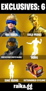 EMAIL CHANGEABLE (PC/XBOX) 150 VB) 239 SKINS ❤️ Neo Versa ❤️ Gold Midas ❤️ Master Chief (Matte Black) ❤️ The Origin ❤️ Blackheart ❤️ Omegarok ❤️ Gear Specialist Maya — Fortnite account listing