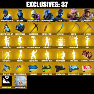 (PC/PSN/XBOX) 236 SKINS 💫 Master Chief ⚡️ Point Patroller 💍 Sultura ⚡️ Subzero Cryptic 💍 Cobalt Snowfoot ⚡️ Fixer 💍 Vivi Chroma | 200 V-Buck | PARENTAL CONTROLS — Fortnite account listing