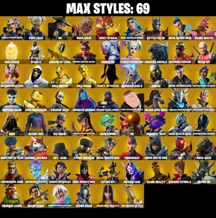(PC/PSN/XBOX) 232 SKINS 💫 Gold Brutus ⚡️ Gold Midas 💍 Gold Meowscles ⚡️ Sultura 💍 Vivi Chroma ⚡️ NBA 75 Flex 💍 Era | 700 V-Buck | PARENTAL CONTROLS — image 3