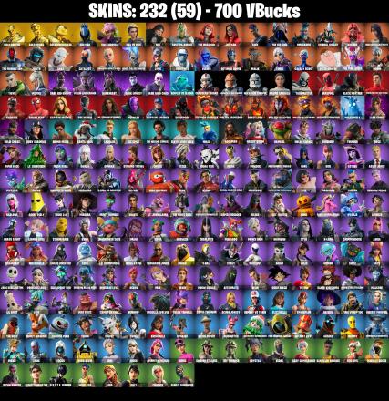 (PC/PSN/XBOX) 232 SKINS 💫 Gold Brutus ⚡️ Gold Midas 💍 Gold Meowscles ⚡️ Sultura 💍 Vivi Chroma ⚡️ NBA 75 Flex 💍 Era | 700 V-Buck | PARENTAL CONTROLS — image 2