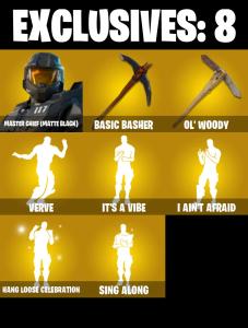 (PC/PSN/XBOX) 234 SKINS ๐ซ Renegade Raider โก๏ธ Master Chief (Matte Black) ๐ The Ageless โก๏ธ Kymera ๐ Peter Griffin โก๏ธ Nezumi | 4800 V-Buck | PARENTAL CONTROLS โ Fortnite account listing