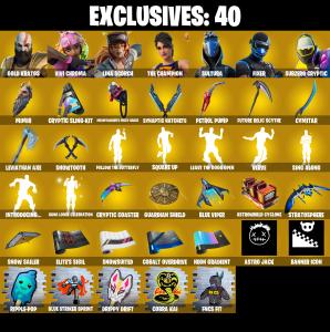 (PC/PSN/XBOX) 213 SKINS ๐ซ Renegade Raider โก๏ธ Gold Kratos ๐ Vivi Chroma โก๏ธ Lina Scorch ๐ The Champion โก๏ธ Sultura ๐ Fixer | 150 V-Buck | PARENTAL CONTROLS โ Fortnite account listing