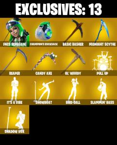 (PC/PSN/XBOX) 234 SKINS π« Renegade Raider β‘οΈ FNCS Renegade π The Ageless β‘οΈ Peter Griffin π Nezumi β‘οΈ The Imagined | 200 V-Buck | PARENTAL CONTROLS β Fortnite account listing
