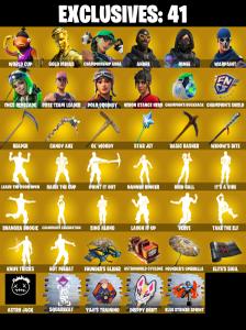 (PC) OG STW ๐ฅ 380 SKINS ๐ฅ Renegade Raider ๐ฅ Aerial Assault Trooper ๐ฅ WORLD CUP ๐ฅ Gold Midas ๐ฅ Championship Aura ๐ฅ Andre ๐ฅ Renee ๐ฅ FNCS Renegade | PARENTAL CONTROLS โ Fortnite account listing