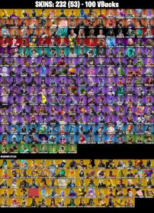 (PC/XBOX) 100 VB) 232 skins | Gold Midas | Victor Elite | Subzero Cryptic | Sultura | Curse Buster | Dummy Supreme | Andromeda | Lina Scorch — Fortnite account listing