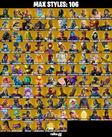 (PC/PSN/XBOX) 300 VB) 258 SKINS 🎰 Renee 🎰 Championship Aura 🎰 Andre 🎰 Era 🎰 Zeus 🎰 Spectra Knight 🎰 Joey 🎰 Mizuki 🎰 The Cube Queen 🎰 Snap 🎰 PARENTAL CONTROL — image 3