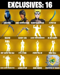(PC/PSN/XBOX) 246 SKINS 💫 Renegade Raider ⚡️ Aerial Assault Trooper 💍 Sultura ⚡️ Keri Commander 💍 Naruto Uzumaki ⚡️ The Ageless | 350 V-Buck | PARENTAL CONTROLS — Fortnite account listing