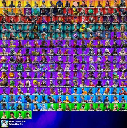 [PC] 228 Skins | OG Renegade Raider (Black&Gold Style) | Black Knight | Travis Scott | OG Raider's Revenge | Sparkle Specialist | Blue Squire | Royale Knight — image 2
