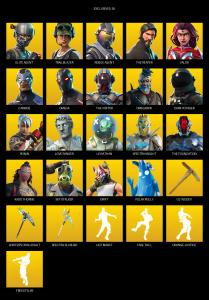 [PC/PSN/XBOX] | 112 skins | Take The L | The Reaper | Elite Agent | Omega | Trailblazer | Rogue Agent | Valor | Carbide | The Visitor | #QTO3807 — Fortnite account listing
