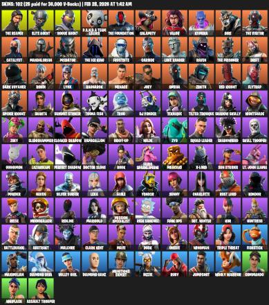 [PC/PSN/XBOX] | 102 skins | Take The L | The Reaper | Elite Agent | Omega | Rogue Agent | P.A.N.D.A Team Leader | The Foundation | Calamity | #VJJ9923 — image 2