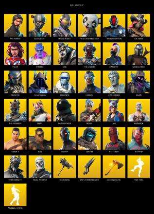 [PC/PSN/XBOX] | 102 skins | Take The L | The Reaper | Elite Agent | Omega | Rogue Agent | P.A.N.D.A Team Leader | The Foundation | Calamity | #VJJ9923 — image 1