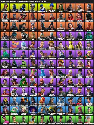 [PC/XBOX] | 130 skins | 1350 V-bucks | Take The L | The Reaper | Elite Agent | Omega | Trilogy | Carbon Commando | Point Patroller | #BAK9707 — image 2