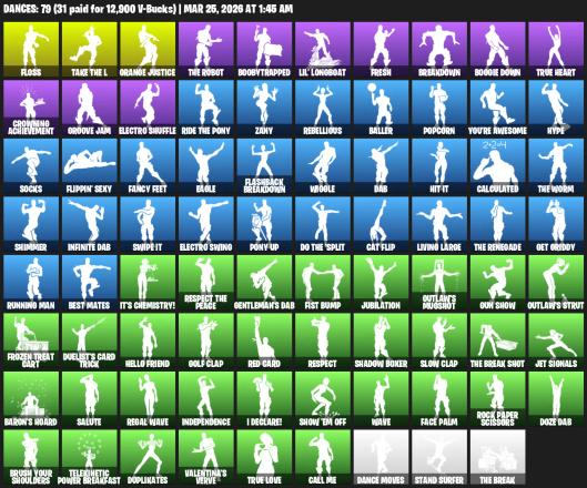 [PC/XBOX] | 67 skins | 750 V-bucks | Floss | Take The L | OG STW | Sparkle Specialist | Royale Knight | The Reaper | Elite Agent | #MPF3443 — image 4