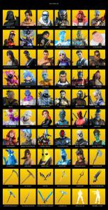 [PC] | 282 skins | Leviathan Axe | Renegade Raider | Lara Croft | Darth Vader | Raz | Frostbite | Predator | Valeria | Ronin | Blaze | #ULI0010 — Fortnite account listing