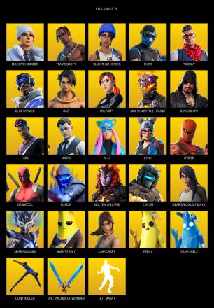 [PC/XBOX] | 80 skins | Travis Scott | Lara Croft | Blizzard Bomber | Blue Team Leader | Fixer | Prodigy | Blue Striker | Raz | Polarity | #ZPY7703 — image 1