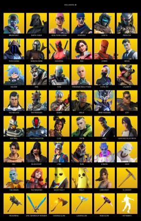 [PC/PSN/XBOX] | 145 skins | OG STW | Lara Croft | Breakpoint | Darth Vader | Rose Team Leader | Warpaint | Zenith | Predator | The Ice King | #DLY6159 — image 1