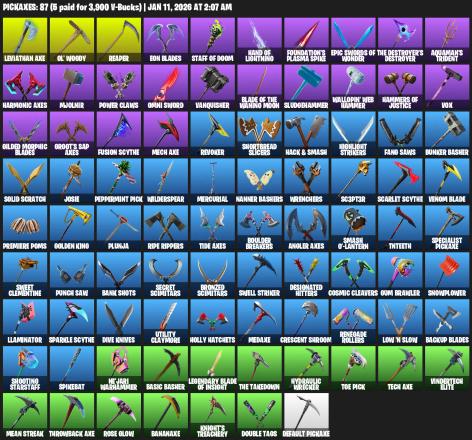 [PC/PSN/XBOX] | 82 skins | 1100 V-bucks | Leviathan Axe | OG STW | Warpaint | Rose Team Leader | The Foundation | Fade | Midas | #XEZ1260 — image 3