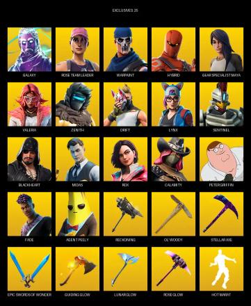 [PC/PSN] | 57 skins | OG STW | Galaxy | Rose Team Leader | Warpaint | Hybrid | Gear Specialist Maya | Valeria | Zenith | Drift | Lynx | #MXB3107 — image 1