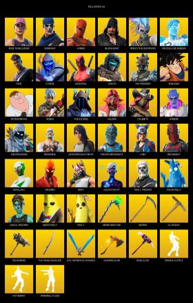 [PC/PSN/XBOX] | 126 skins | 800 V-bucks | Merry Mint Axe | OG STW | Rose Team Leader | Warpaint | Hybrid | Blackheart | Renzo the Destroyer | #PAZ1378 — image 1