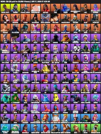 [PC/XBOX] | 130 skins | Travis Scott | Lara Croft | Xander | Eternal Knight | Peter Griffin | Joltara | Fade | Fusion | #SWF4157 — image 2