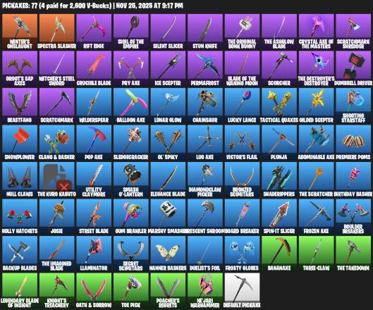 [PC/XBOX] | 70 skins | Travis Scott | Lara Croft | Blue Striker | Predator | Peter Griffin | Valeria | Mandalorian | Ragnarok | #FOY1278 — image 3
