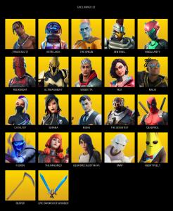 [PC/PSN] | 71 skins | Travis Scott | Astro Jack | The Origin | Sentinel | Singularity | Red Knight | Ultima Knight | Vendetta | Rox | Malik | #QXH9399 — Fortnite account listing